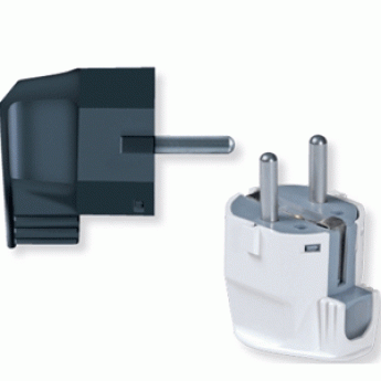 Double pole plug with earthing contact L 16A 250V
